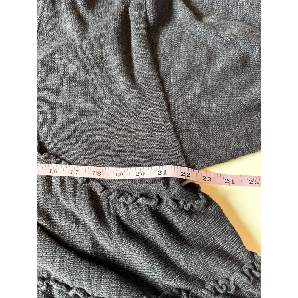 Free People FP Beach Mini Dress Dark Navy XS S Tiered Ruffle Knit Boho Consign - Picture 9 of 10